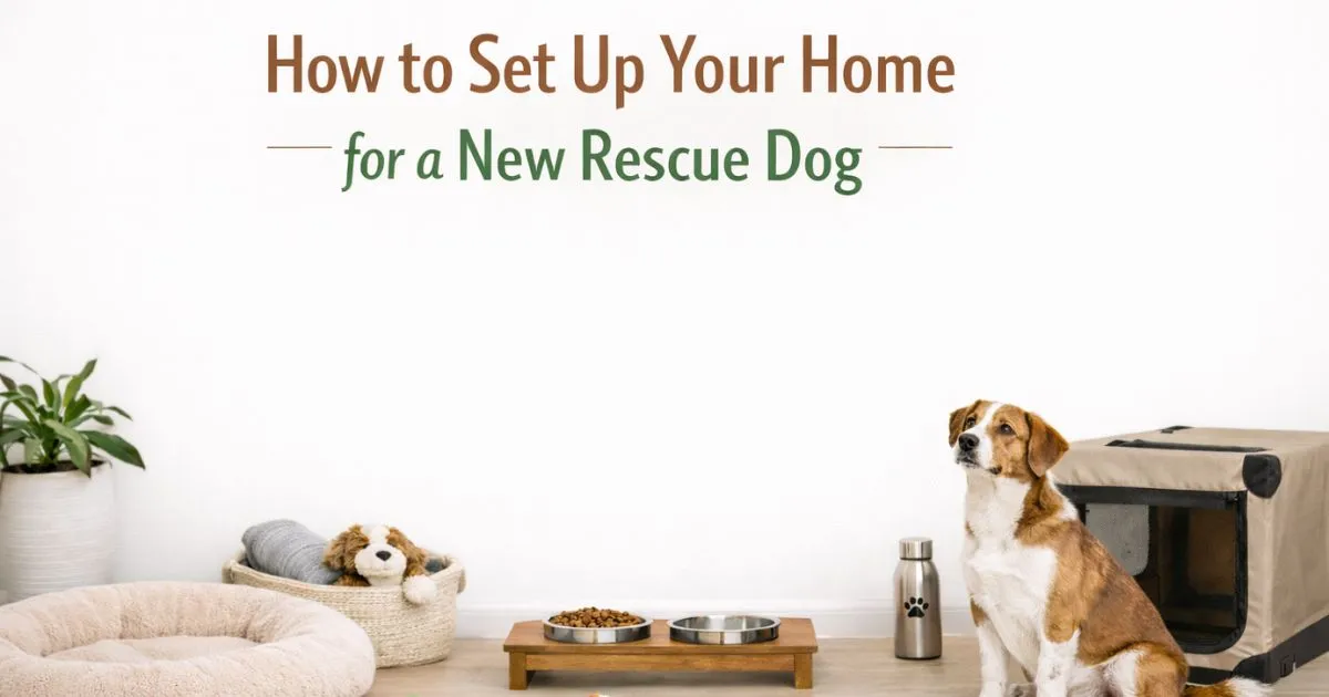 How to Set Up Your Home for a New Rescue Dog
